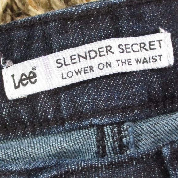 Lee Jeans Women's 6 Dark Wash Bootcut Mid Rise Stretch Denim Slender Secret - Picture 6 of 10